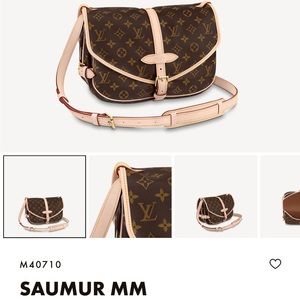 Louis Vuitton // 1989 Brown Monogram Saumur 25 Messenger Bag – VSP